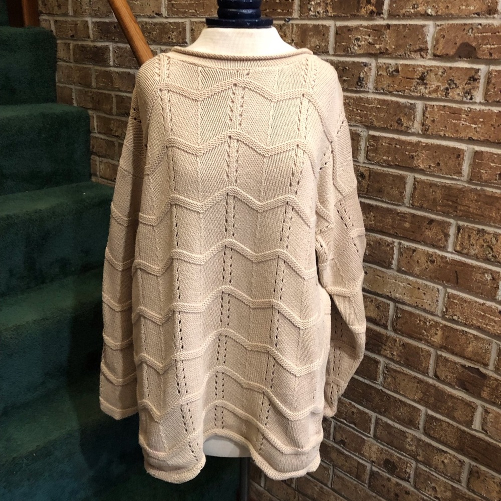 VTG Carolina Colours Beige Knit Sweater